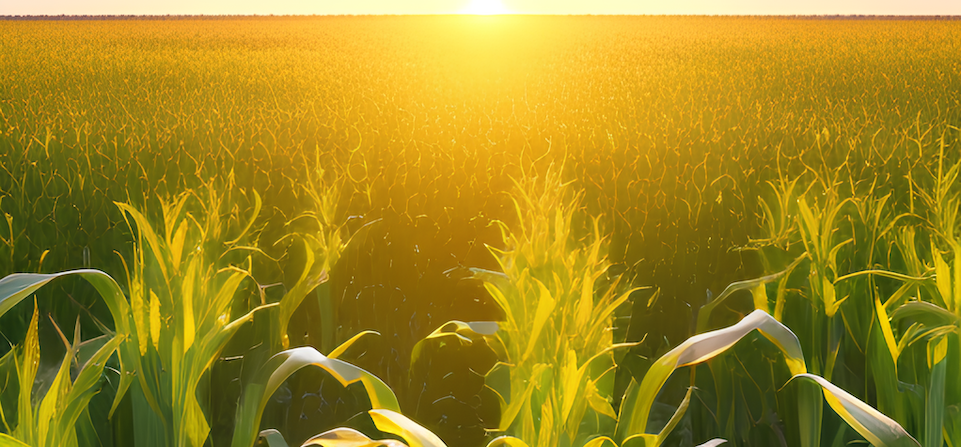 Corn Field macro level shot
